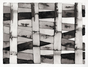 untitled, 2025, drawing ink on paper, approx. 17,2 x 22,7 cm
