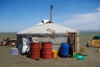 Jurte, Bayandalai Sum, Umnugovi Aimag, Mongolei, Juli 2018