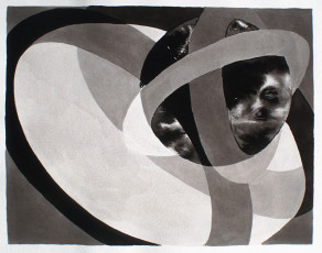 o.T., 1997, Tusche auf Papier, ca. 17,5 x 22,5 cm
