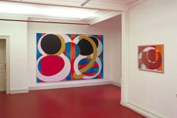 o.T., 1999, Acryl auf Leinwand, 210 x 310 cm
Galerie Helm/Reiswig, Esslingen, 2001
 