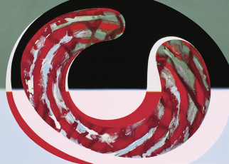o.T., 2001, Acryl auf Papier, 57 x 80 cm
