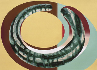 o.T., 2001, Acryl auf Papier, 57 x 80 cm