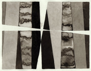 o.T., 2021, Tusche auf Papier, ca. 17,5 x 22,5 cm
