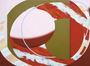  o.T., 2001, Acryl auf Leinwand, 330 x 155 cm