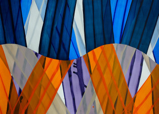 o.T., 2020, Acryl auf Papier, 74,8 x 104,6 cm