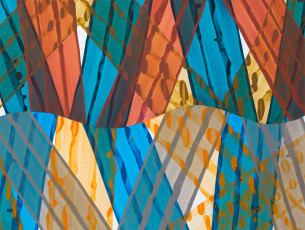 untitled, 2021, acrylic on paper, 81 x 107 cm