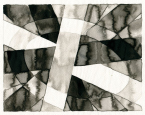 o.T., 2017, Tusche auf Papier, ca. 17,5 x 22,5 cm