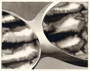 untitled, 2009, drawing ink on paper, approx. 17,5 x 22,5 cm