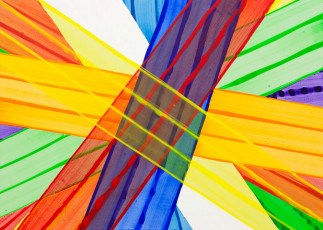 o.T., 2016, Acryl auf Papier, 57 x 80 cm