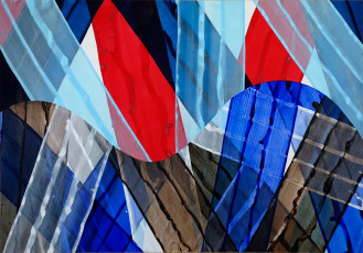o.T., 2020, Acryl auf Papier, 73,2 x 103,5 cm