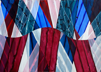 o.T., 2020, Acryl auf Papier, 74,3 x 103 cm